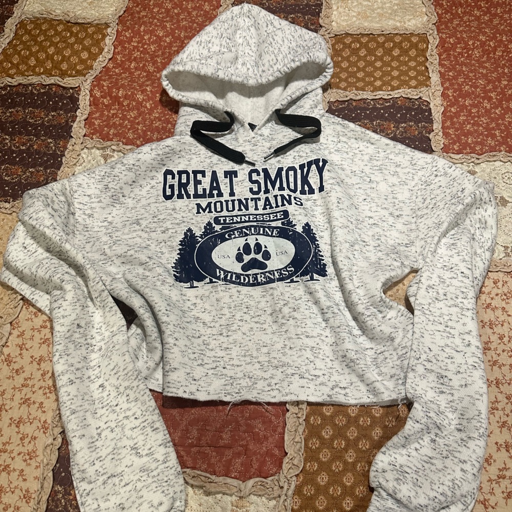 The Great Smoky Mountains TN cropped sweatshirt